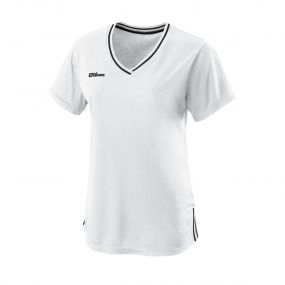 Ženska majica Wilson team v-izrez bijele boje Cijena: 229,00 Kn Sastav:100% polieseter Sportoro trgovina za tenis odjeću 