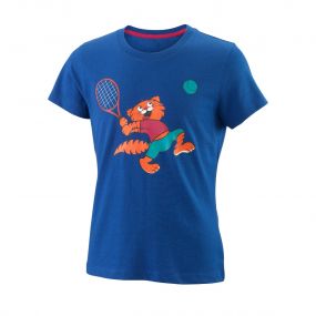 Majica za tenis Wilson G Tabby tech Boja: plava SKU: WRA793802 cijena: 155,00 Kn. Povoljne majice za djevojčice Sportoro trgovina Osijek